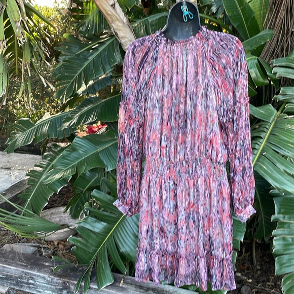 Parker silk full sleeve Bohemian ruffled dress - Picture 6 of 11